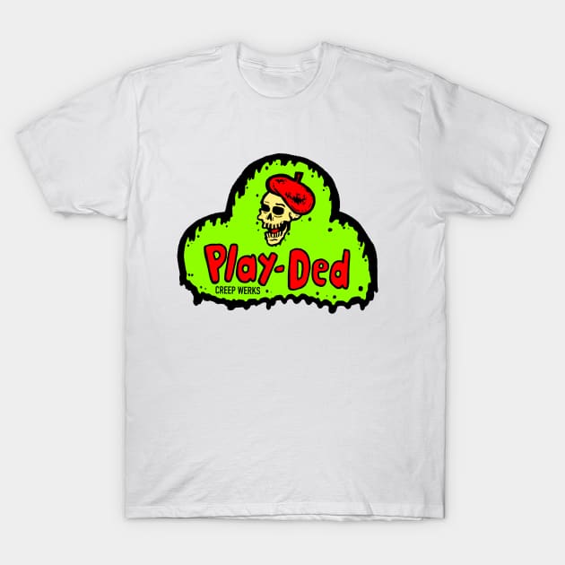 Play-Ded play-doh skull toy parody T-Shirt by maroonbeard